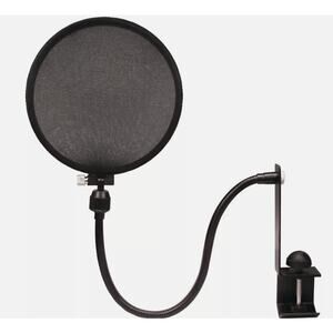 Nady 6-Inch Clamp-On Microphone Pop Filter for Studio Recording